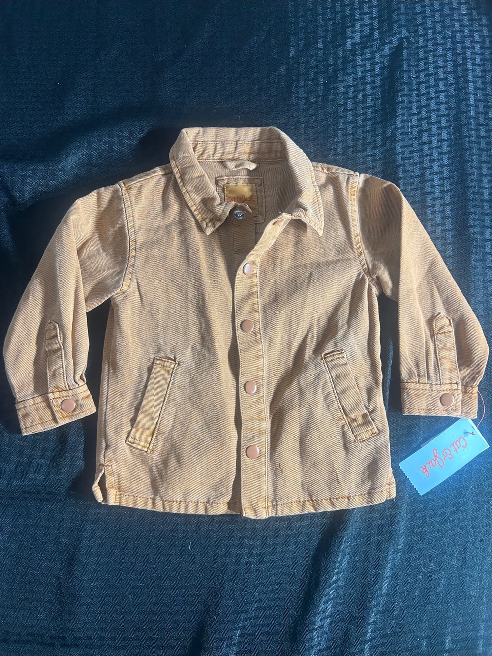 NWT Cat & Jack Toddler Denim Jacket - Brown / Tan